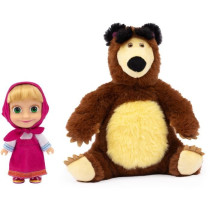 Coffret poupée et peluche - MASHA AND THE BEAR - Masha 12 cm et Michk