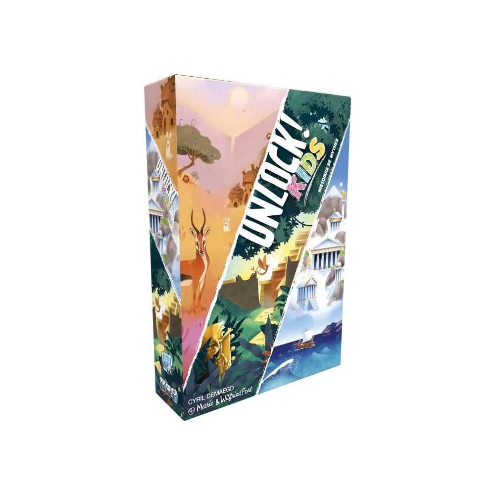 Unlock! Kids Histoires Mythes|Asmodee - Escape Game - 3 histoires chac