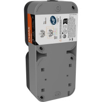 Double prise - QUARX - Aqua Pro - Extérieure, verticale, IP55, 250V,