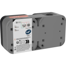 Double prise - QUARX - Aqua Pro - Extérieure, verticale, IP55, 250V,