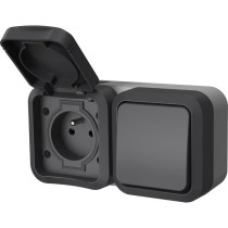 Double prise - QUARX - Aqua Pro - Extérieure, verticale, IP55, 250V,