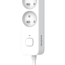 Multiprise - QUARX - 4 prises - Avec interrupteur, câble 3m