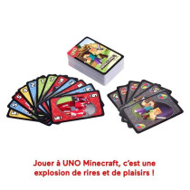 Mattel Games - Uno Minecraft - Jeu de cartes - Des 7 ans - UNO - FPD61