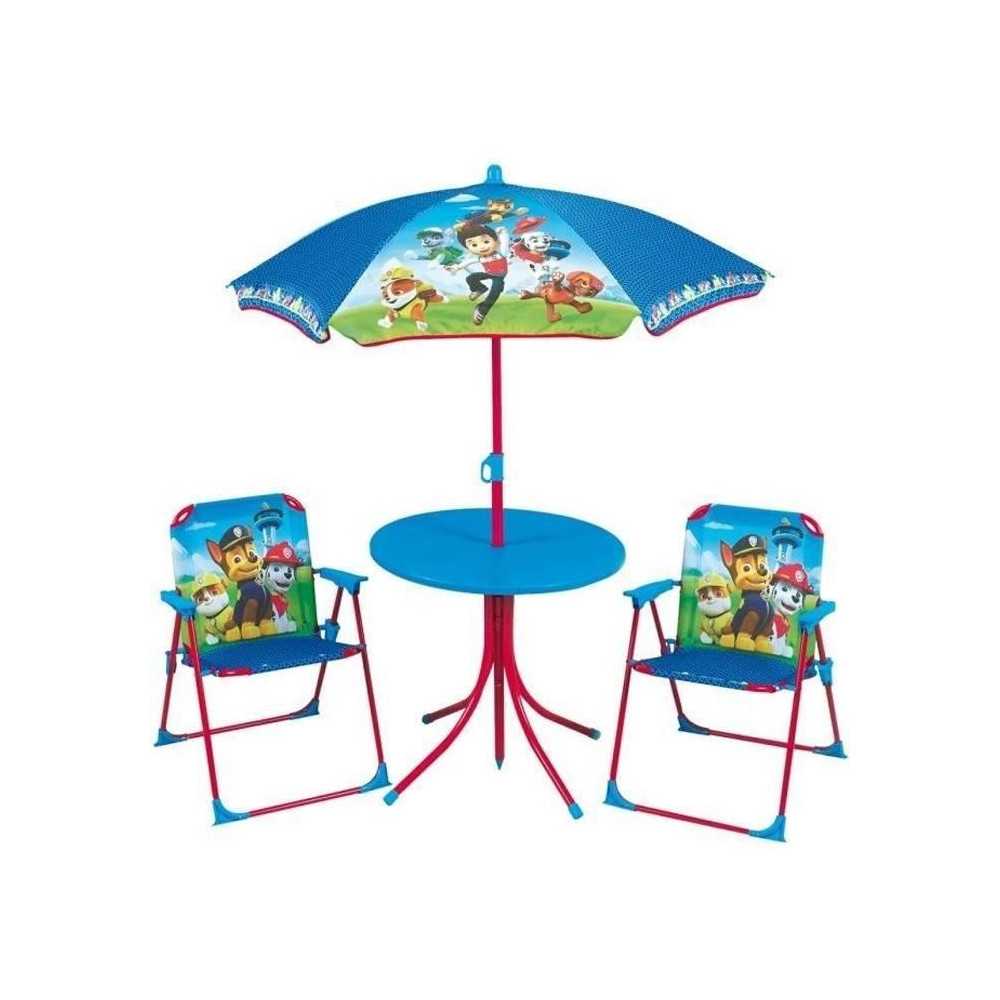 Fun House Pat Patrouille salon de jardin composé d'une table, de 2 ch