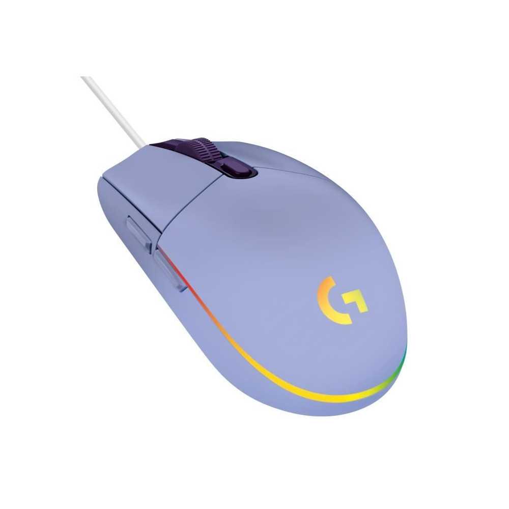Souris gamer - Filaire - LOGITECH G - G203 - LIGHTSYNC - RGB - USB - L