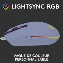 Souris gamer - Filaire - LOGITECH G - G203 - LIGHTSYNC - RGB - USB - L