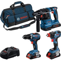 COMBO KIT 3 OUTILS 18V: GSR 18V-55 +GDX 18V-200 + GBH 18V-22 +ProCORE1