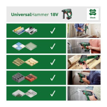 Perforateur UniversalHammer 18V (seul) + SRE Adapterbohrfutter