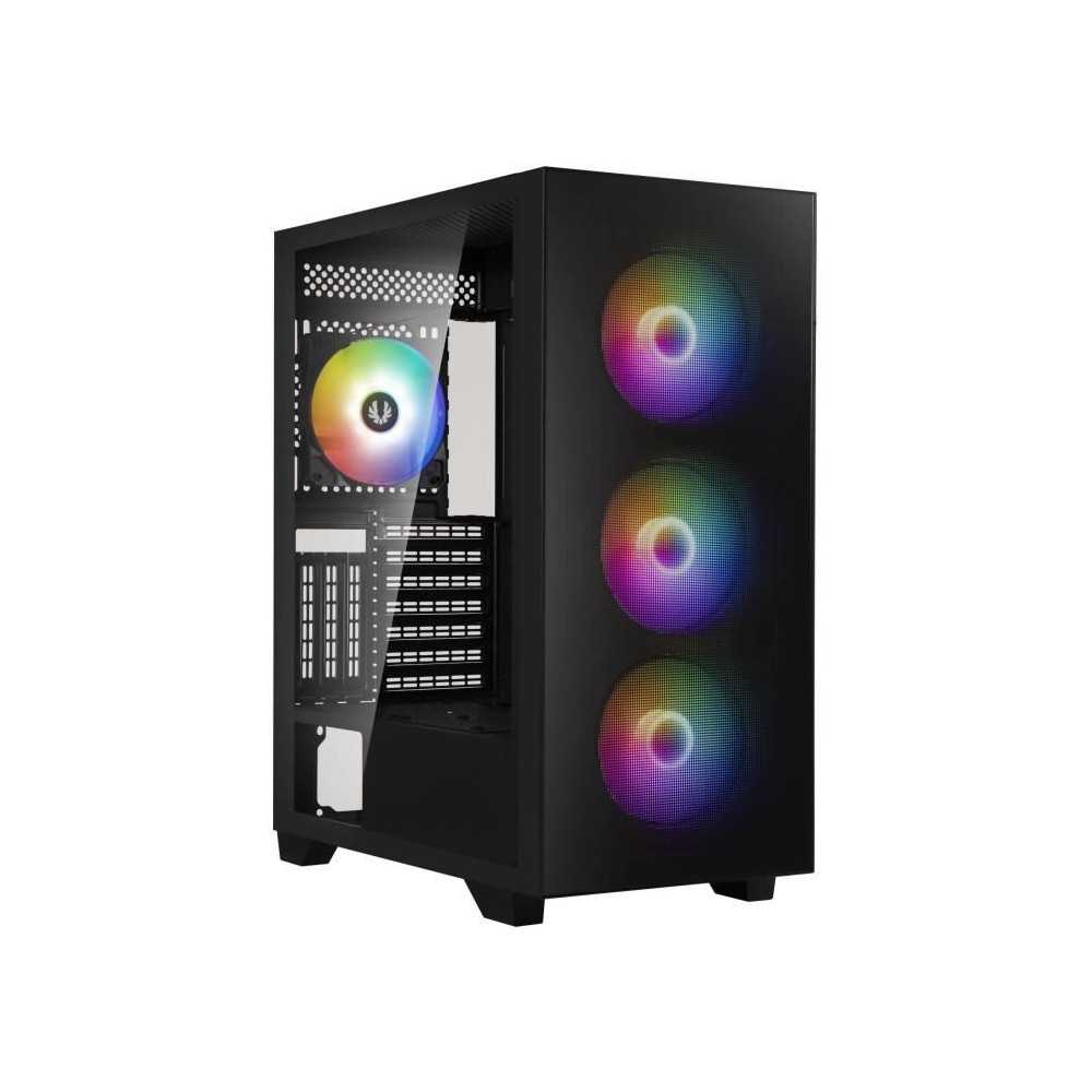 Boîtier PC - BITFENIX - Flow (Noir) - Moyen tour - Format ATX - Sans