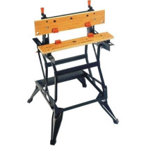 Etabli-Etau Pliable BLACK+DECKER WM550-XJ - 2 Mâchoires en Bambou - C