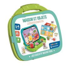 CLEMENTONI - Mallette magnétique - Mots et objets - Apprentissage - D