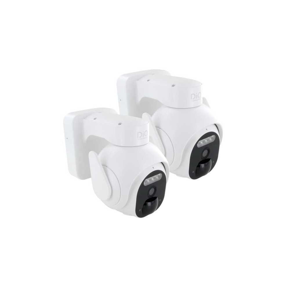 Caméras extérieures - DIO CONNECTED HOME - Lot de 2 - Rotatives - Ba