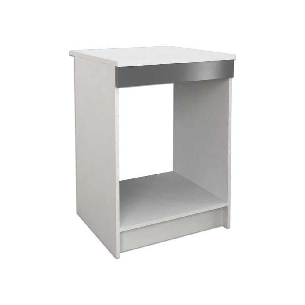 Caisson bas de cuisine pour four l 60 cm - Gris Brillant - START - Con