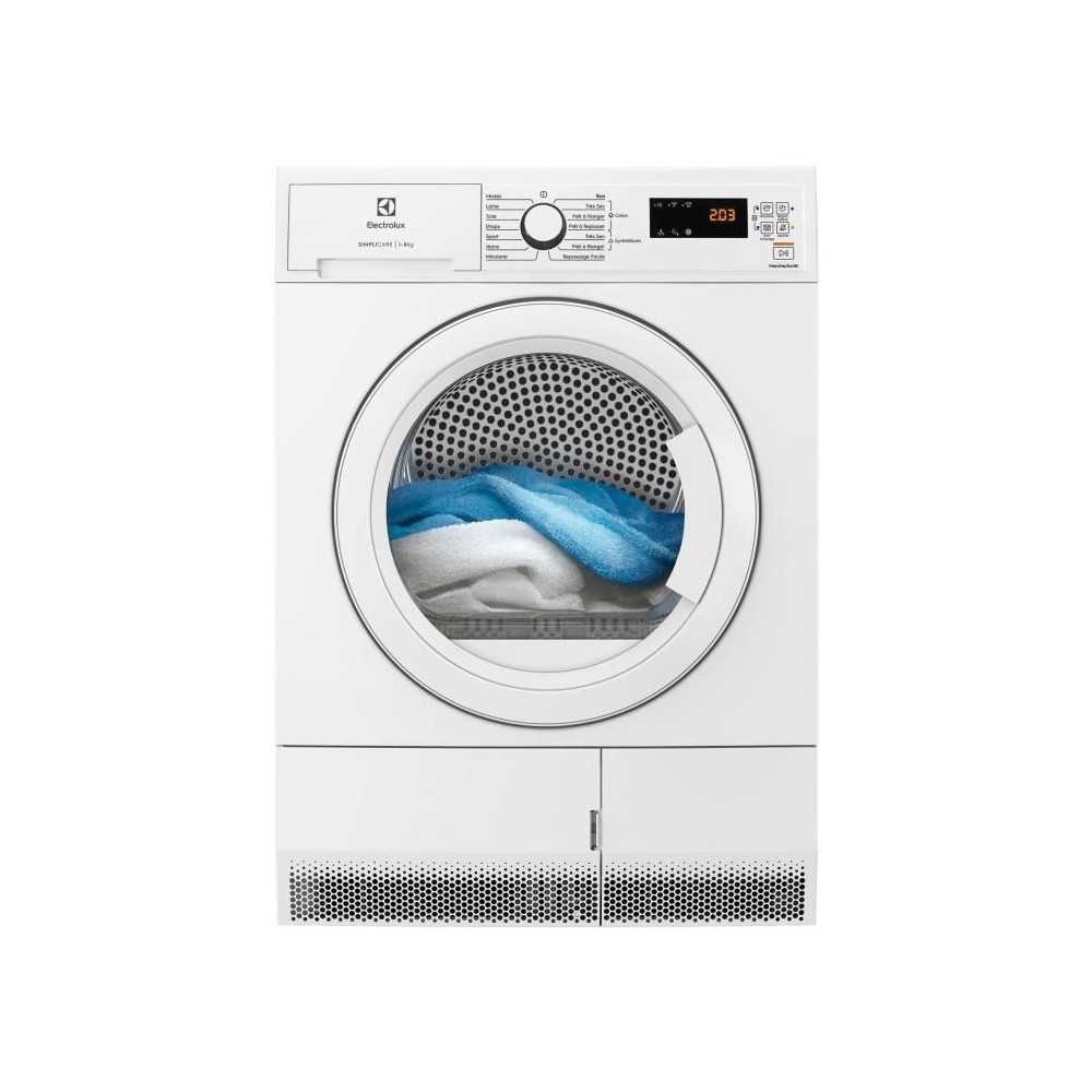 Seche-linge pompe a chaleur ELECTROLUX EDH1281UC - 8 kg - L60cm - Clas