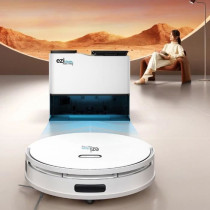 Robot Aspirateur Laveur connecté avec base de vidage - EZICLEAN All I