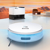 Robot Aspirateur Laveur connecté avec base de vidage - EZICLEAN All I