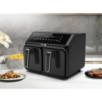 Airfryer 8L - FAGOR - Friteuse sans huile 2 cuves de 4L - 2200W - 8 pr