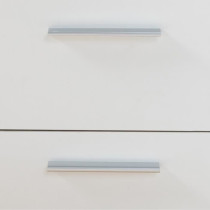 Buffet bas - Blanc mat - 4 portes 3 tiroirs - L 179 x P 42 x H 74,5 cm