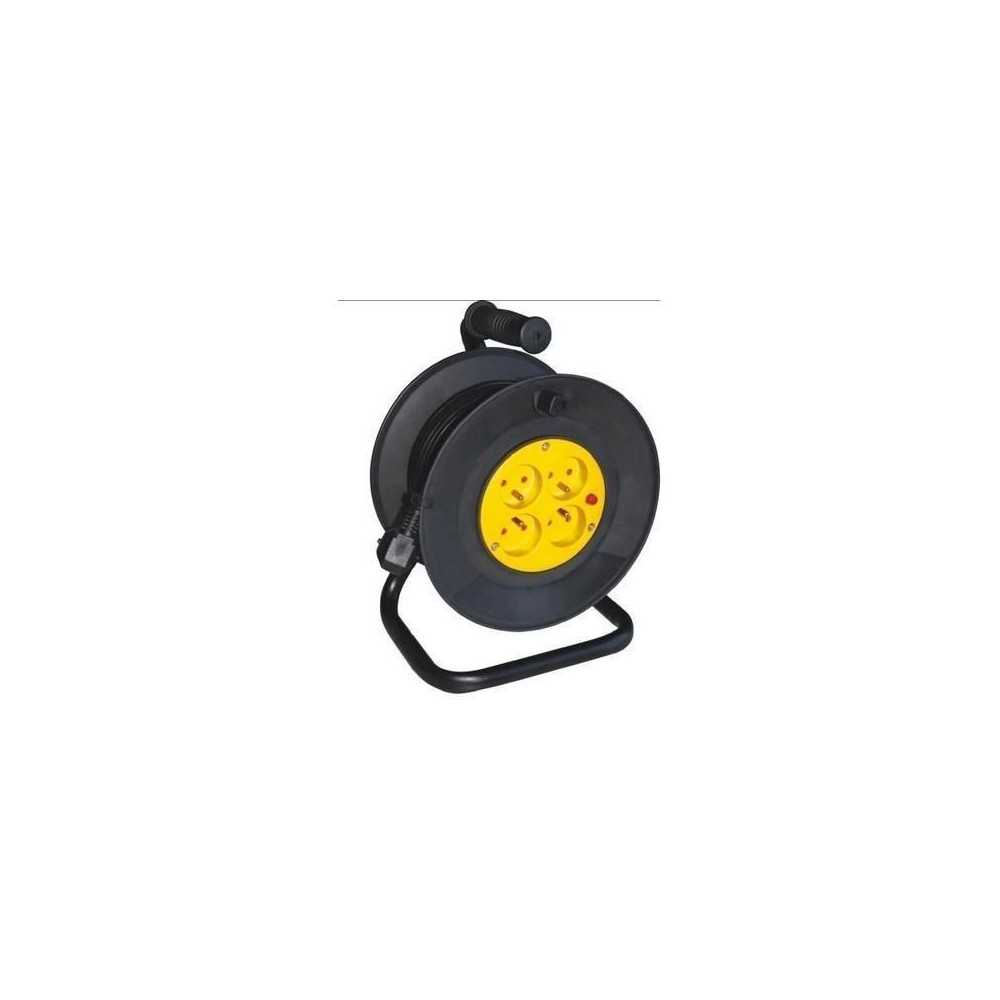 Enrouleur - GAO - Bricolage - 25m, H05VV-F 3G1,5mm², disjoncteur ther