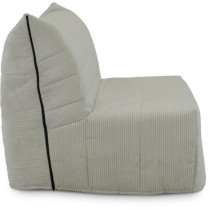 Banquette BZ 2 places BECCI - Velours côtelé Beige - Matelas Bultex