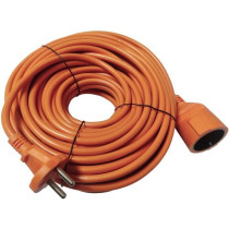 Rallonge électrique - GENERIQUE - H05VVF 2x1,5 - 25 m - Orange - Util