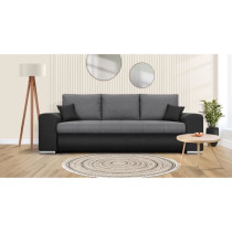 Canapé convertible avec coffre de rangement 3 places - INDIAN - Tissu