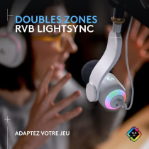 Microphone Logitech G Yeti GX gaming RVB dynamique avec LIGHTSYNC pour