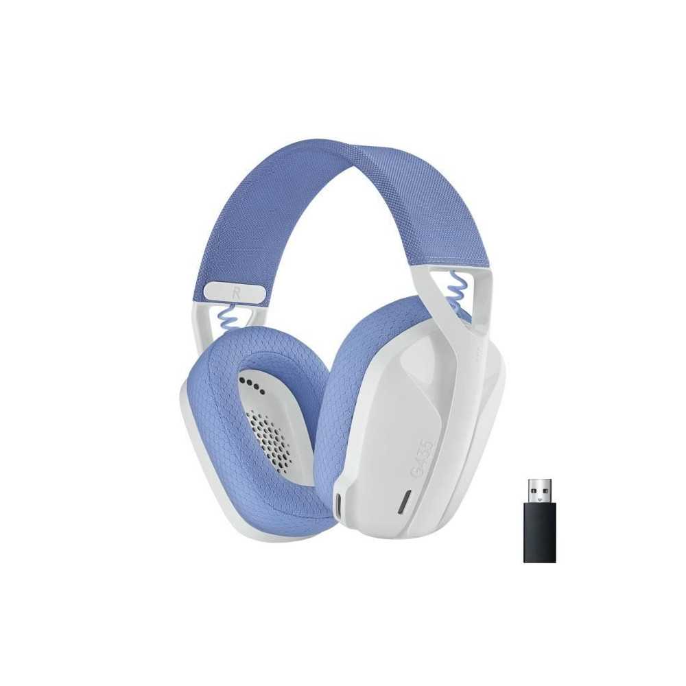 Casque PC Logitech G435 LIGHTSPEED sans fil, Bluetooth, avec micro - B