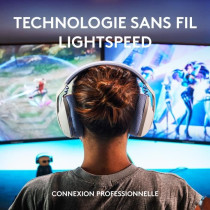 Casque PC Logitech G435 LIGHTSPEED sans fil, Bluetooth, avec micro - B