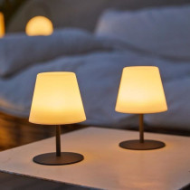 Pack de 2 Lampes de table sans fil - LUMISKY - TWINS - H16 cm - Pied e