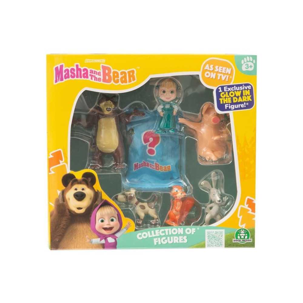 Figurines - MASHA AND THE BEAR - Coffret 7 figurines avec 1 surprise -
