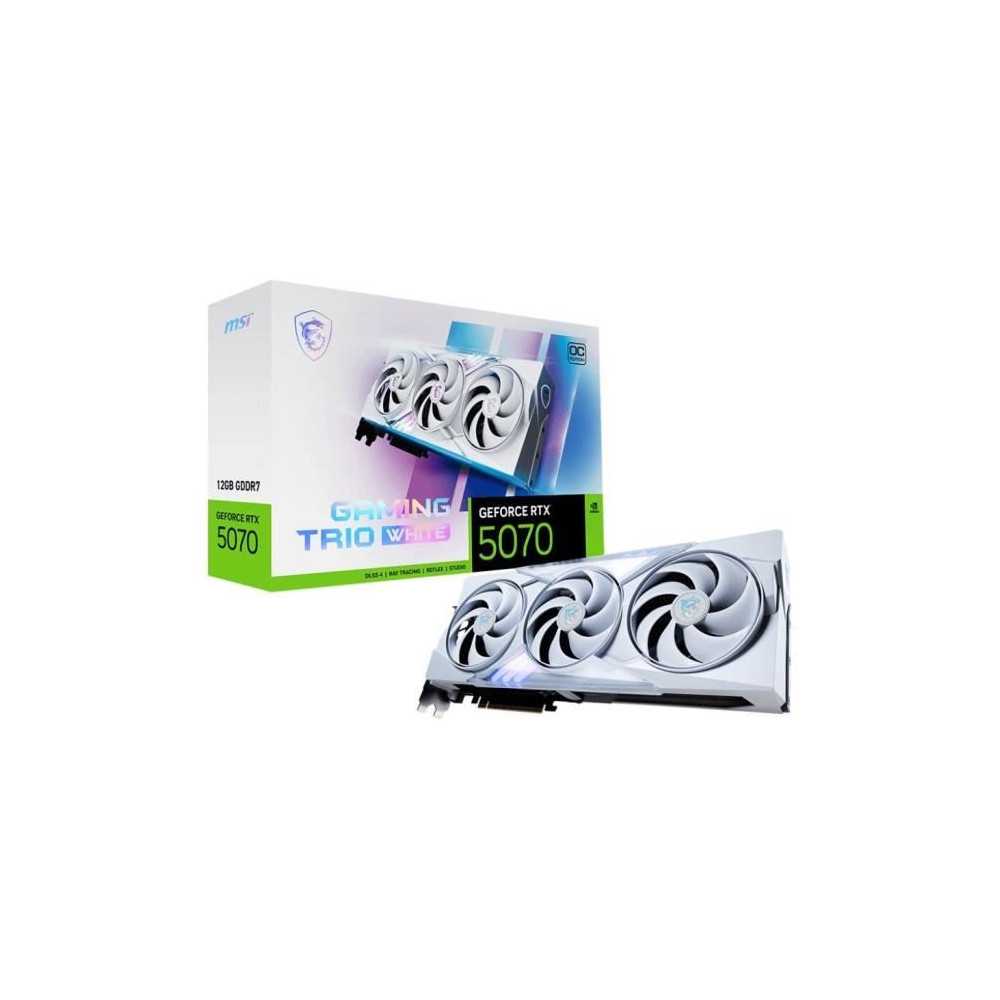 MSI - Carte graphique interne - GeForce RTX 5070 12G GAMING TRIO OC WH