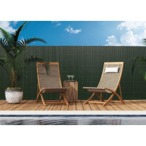 Canisse PVC double face - NATURE - 1 x 3 m - 1600 g/m² - Occultant 4/