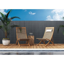Canisse PVC double face - NATURE - 1 x 3 m - 1600 g/m² - Occultant 4/