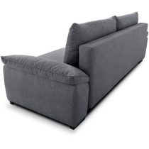 Canapé convertible avec coffre - 3 a 4 places - NORMAN - Tissu anthra