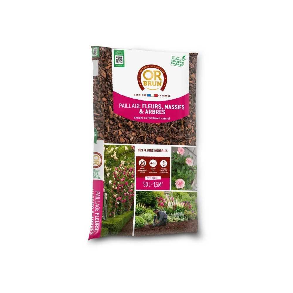 Paillage massifs et arbres - OR BRUN - OBRPFPF50N - 50 L