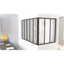 Poteau d'angle - OPTIMUM - H50 X L30 cm - Noir