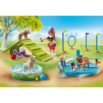 PLAYMOBIL 71745 Aire de jeux pour chiens, enfant et éducatrice, My Li