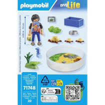 PLAYMOBIL 71748 Garçon avec famille de tortues dans un terrarium, My