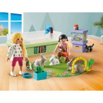 PLAYMOBIL 71753 Animalerie avec enclos a lapins, My Life, Soin des ani