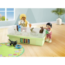 PLAYMOBIL 71753 Animalerie avec enclos a lapins, My Life, Soin des ani