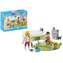 PLAYMOBIL 71753 Animalerie avec enclos a lapins, My Life, Soin des ani