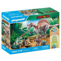PLAYMOBIL 71820 Spinosaure, chercheur et véhicule a grue pivotante, D