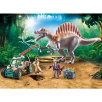 PLAYMOBIL 71820 Spinosaure, chercheur et véhicule a grue pivotante, D