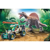 PLAYMOBIL 71820 Spinosaure, chercheur et véhicule a grue pivotante, D