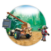 PLAYMOBIL 71820 Spinosaure, chercheur et véhicule a grue pivotante, D