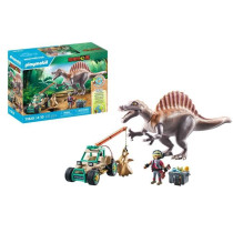 PLAYMOBIL 71820 Spinosaure, chercheur et véhicule a grue pivotante, D