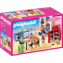 PLAYMOBIL 70206 Cuisine familiale, Dollhouse La Maison Traditionnelle,