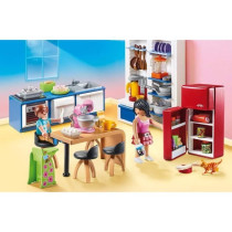 PLAYMOBIL 70206 Cuisine familiale, Dollhouse La Maison Traditionnelle,