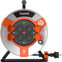 Enrouleur - QUARX - Chantier - 40m, H05VV-F 3G1,5mm², tambour métall